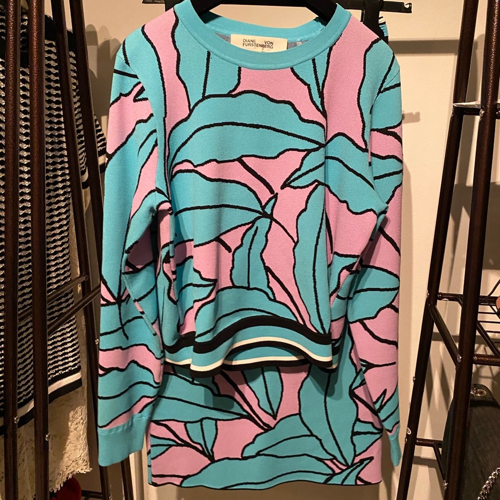 DIANE VON FURSTENBERG BODYCON SKIRT SUITE SIZE S